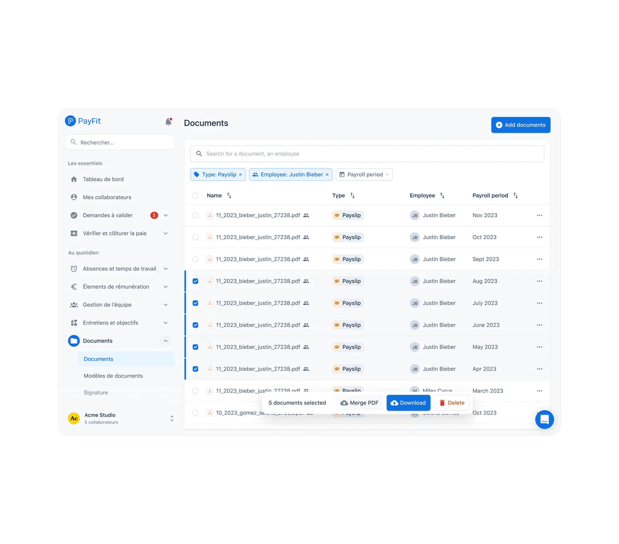 Design a versatile document system